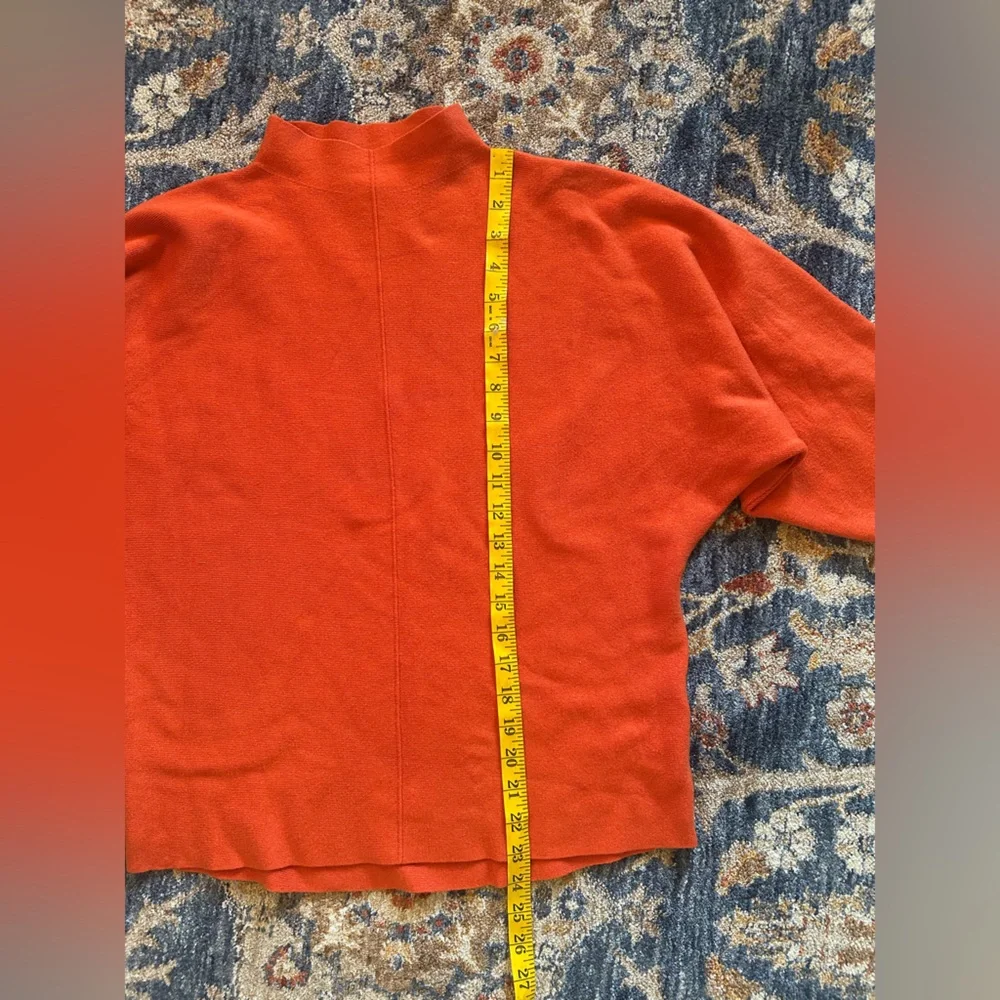 Saturday Sunday by Anthropologie orange mock neck sweater size medium